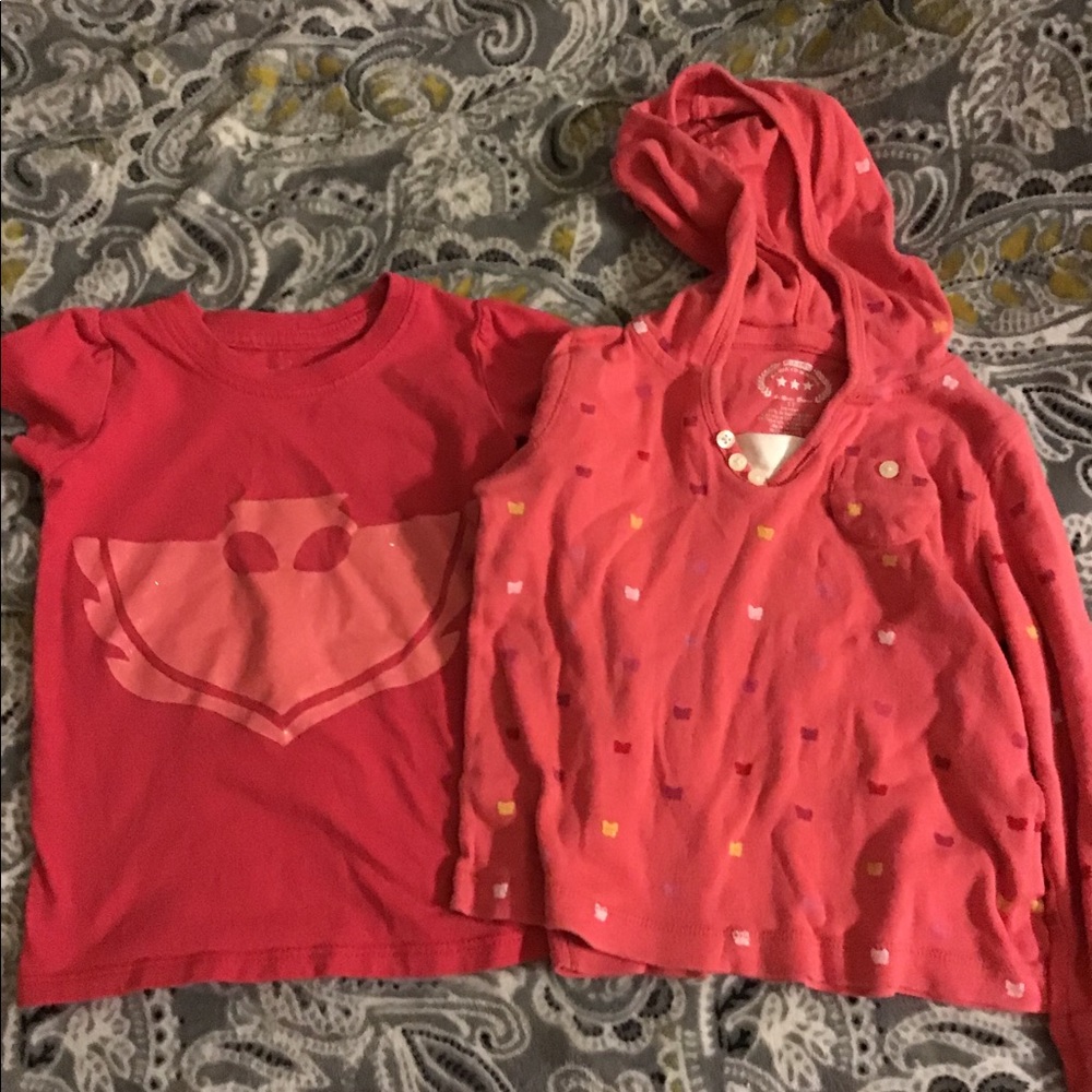 2 Girl shirts 2T & 3t